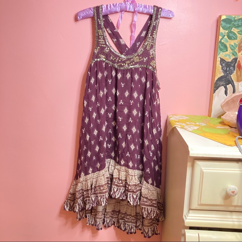 Boho Hippie Sleeveless Dress